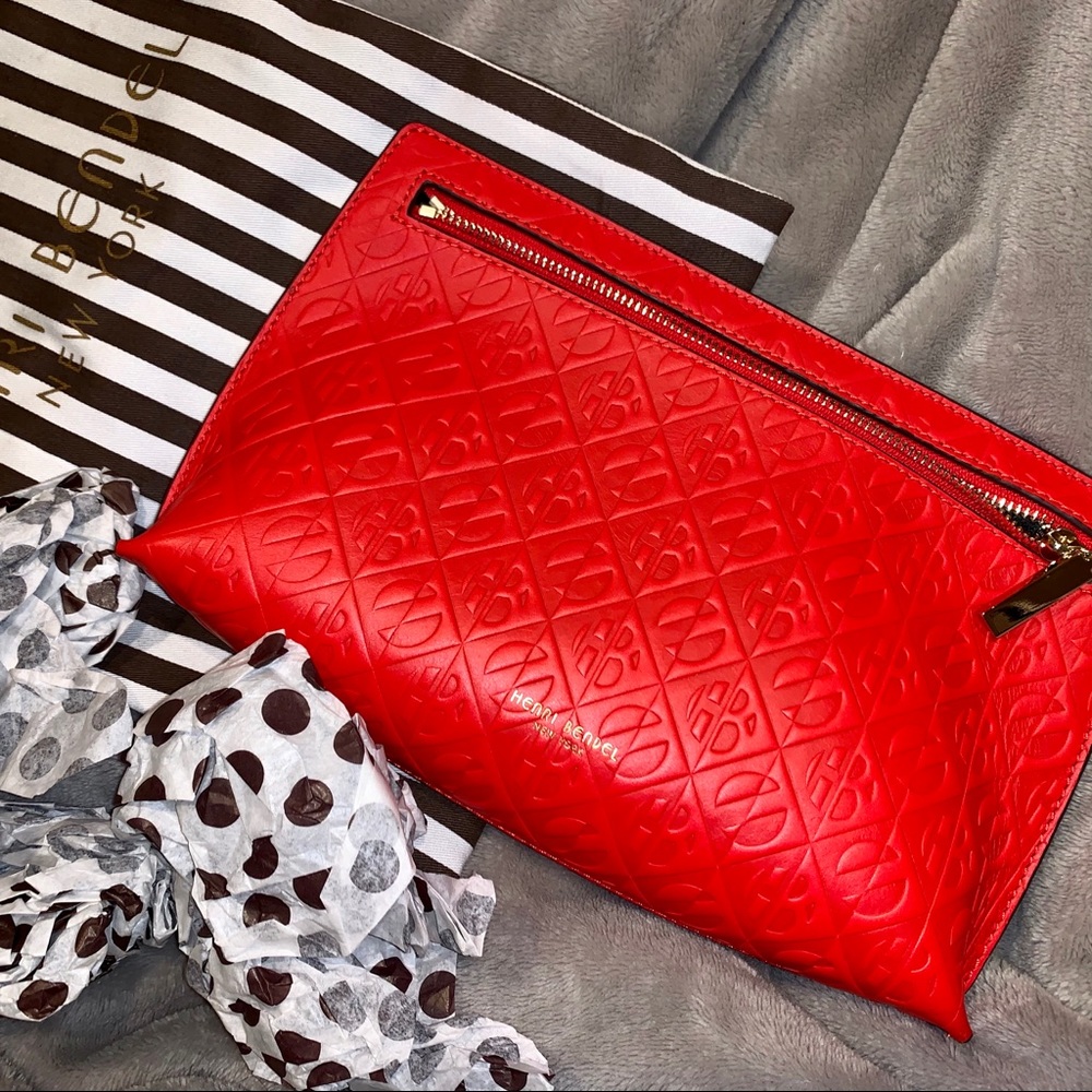 Henri Bendel Red Clutch